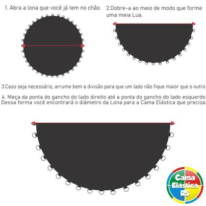 Imagem de Lona de salto Importada 3,05m/3,10m 64 Molas de 14cm