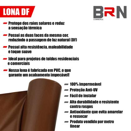 Imagem de Lona Df Para Coberturas Toldos Varandas Cores 1,4x5 Metros