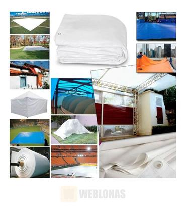 Imagem de Lona Encerado Reforçada Branca 2x2 Mts 100g/m 150 Micras A08146 Ajax
