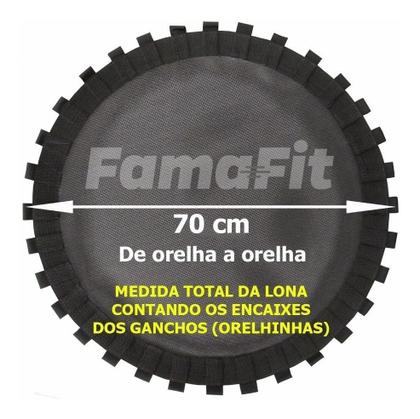 Imagem de Lona Jump 30 Molas Preta + 30 Molas + 15 Ganchos 