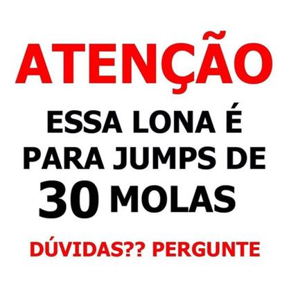 Imagem de Lona Jump 30 Molas Preta + 30 Molas + 15 Ganchos 