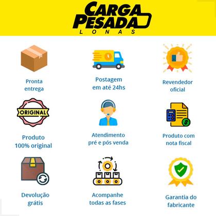 Imagem de Lona Leve Azul Encerado Carreteiro 4x10 / 10x4 300 micras impermeável com Ilhós - Carga Pesada