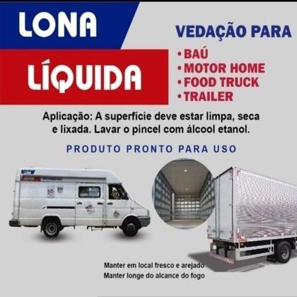 Imagem de Lona Líquida Veda Baú Impermeabilizante para Motorhome 5 litros Cinza