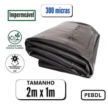 Imagem de Lona Manta Geomembrana Pead 0,3mm Tanques Lagos 2 X 1