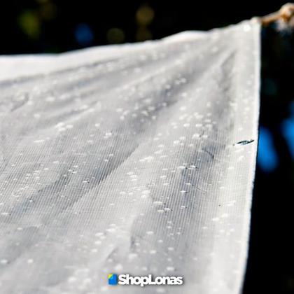 Imagem de Lona Piscina 300 Micras Impermeável Branca - 12x6 Encerado Multiuso Cobertura