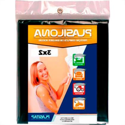 Imagem de Lona Plastica Plasitap Preta 3X 2Mt