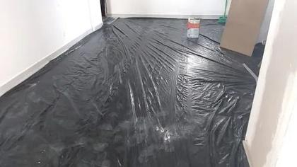 Imagem de Lona Plástica Preta 150 Micras Obras Construção Pintura 8x10 / 10x8