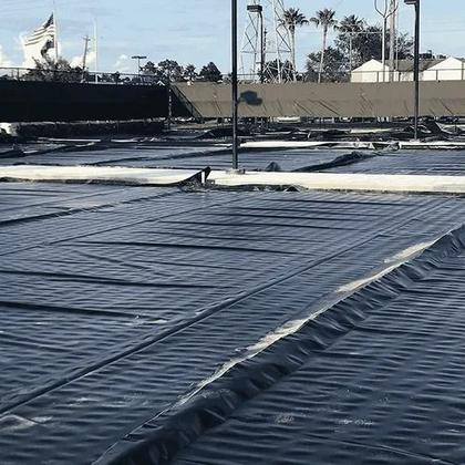 Imagem de Lona Plástica Preta 150 Micras Obras Construção Pintura 8x10 / 10x8