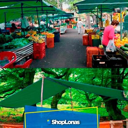 Imagem de Lona Polietileno 5x4 Multiuso Verde Shoplonas310