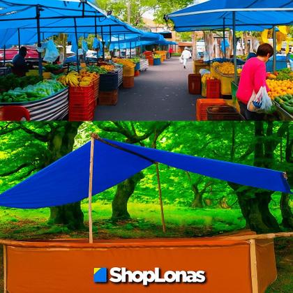 Imagem de Lona Polietileno Azul Shoplonas310 - 6X6