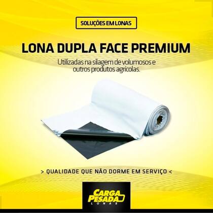 Imagem de Lona Preta E Branca Dupla Face 200 Micras Silagem 5x12 / 12x5