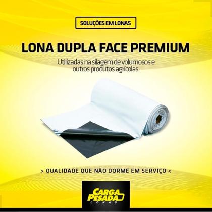 Imagem de Lona Preta E Branca Dupla Face 200 Micras Silagem 6x8 / 8x6