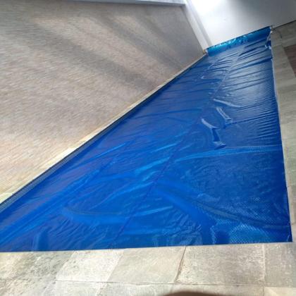 Imagem de Lona Térmica Para Piscina 8x3,5 300 Micras Proteção Uv black/blue
