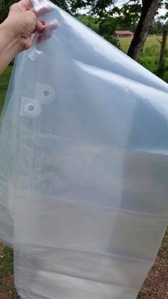 Imagem de Lona Transparente 2x4 Multiuso Impermeável 150 Micras 4x2