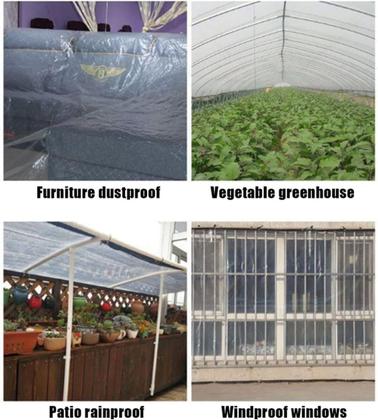 Imagem de Lona transparente YLBFJXK impermeável e resistente para uso externo de 6 x 10 pés