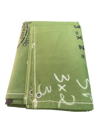 Imagem de Lona Verde Locomotiva Para Caminhões Com Proteção Uv E Com Ilhós - 4x3