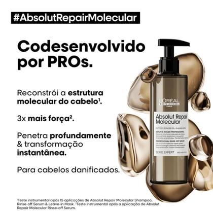Imagem de Loreal Absolut Repair Molecular Serum Capilar 250ml