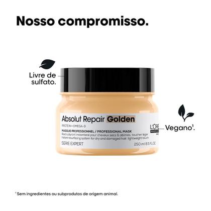Imagem de Loreal Pro Absolut Repair Golden Mascara de Reparacao 250 G
