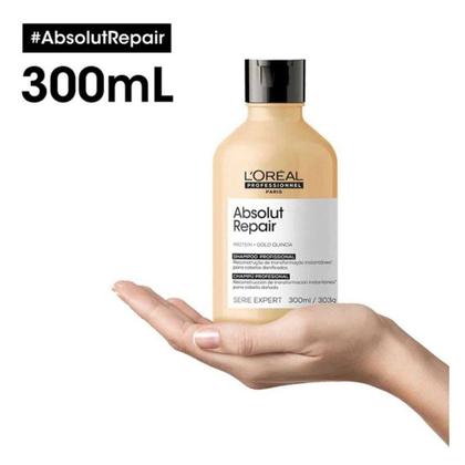 Imagem de LOréal Professionnel Absolut Repair Gold Quinoa Shampoo Reparador 300 ml SERIE EXPERT