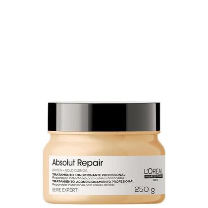 Imagem de LOreal Professionnel Kit Serie Expert Absolut Repair Gold Quinoa Protein Shampoo 300ml Mascara 250ml e Oleo 90ml