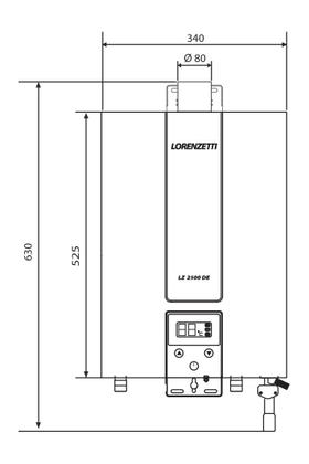 Imagem de Lorenzetti-aquec. dig 25.0l lz 2500de - b gn