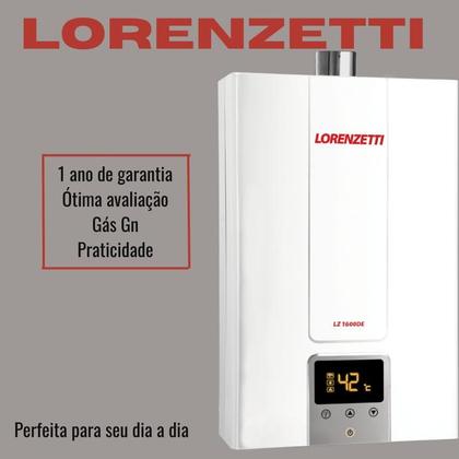Imagem de Lorenzetti aquecedor a gas lz 1600de gn