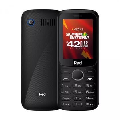 Imagem de Lote 05 celular idoso red mega ii m010g dual chip  - 2g batéria 42 dias fm bluetooth - Red Mobile