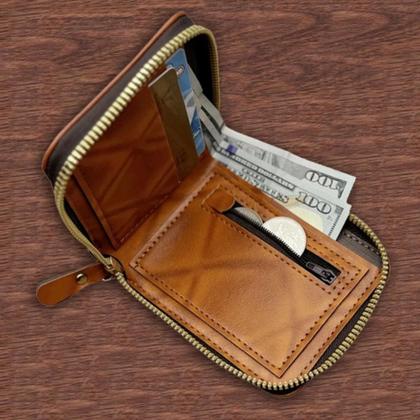 Imagem de LOTE 100 CARTEIRAS MASCULINA ELEGANTE DOLAR material sintético C/ ZIPER