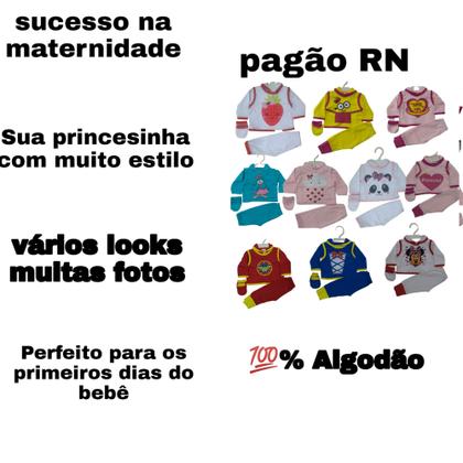 Imagem de Lote com 10 pagãos para recém nascida bebê menina sucesso na maternidade