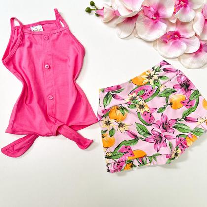 Imagem de Lote Com 3 Conjuntos Infantil Meninas Verão 