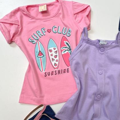 Imagem de Lote Com 3 Conjuntos Infantil Meninas Verão 