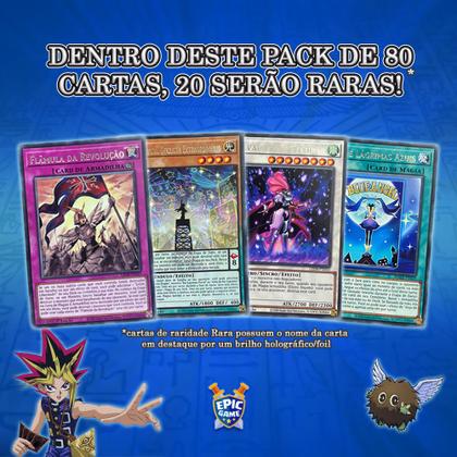 Imagem de Lote Pack 80 Cartas Yugioh! Sem repetidas Com 20 Raras
