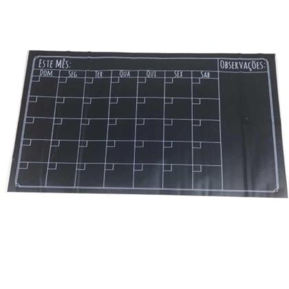 Imagem de Lousa calendario adesivo quadro planner mensal semanal organizador atividades tarefas escreve apaga