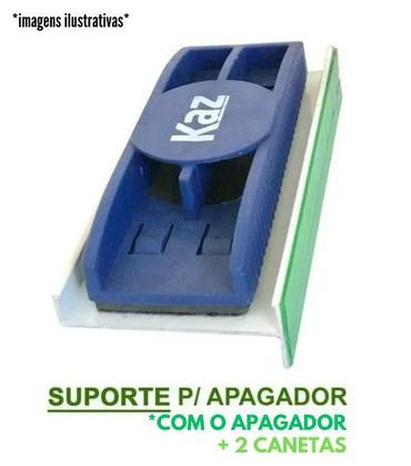 Imagem de Lousa De Vidro Quadro Branco 1,50 X 1,20 C/ Suporte E Kit