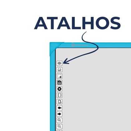 Imagem de Lousa digital unionboard color azul 82 polegadas