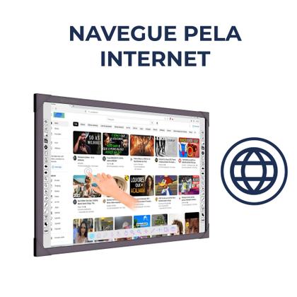 Imagem de Lousa interativa digital unionboard 96" polegadas - Ideal para salas de aula de 20 a 40 alunos