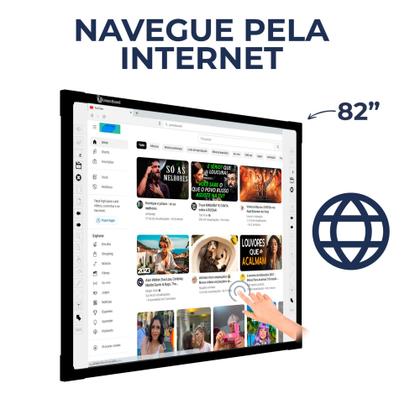 Imagem de Lousa Interativa Unionboard 82 Polegadas Preta