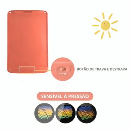 Imagem de Lousa Lcd Infantil 12 Polegadas Para Desenho E Estudo