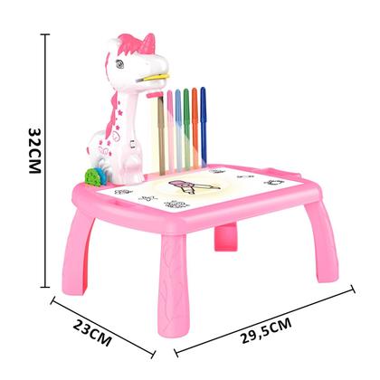 Imagem de Lousa Mágica Infantil Com Projetor De Imagem Para Crianças E Canetinhas Coloridas