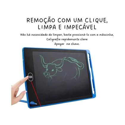 Imagem de Lousa Magica Infantil Digital LCD 12 Polegadas Com Caneta Para Criança