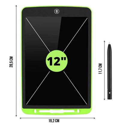 Lousa Mágica Infantil Portátil Tela LCD 12 Polegadas Letras Coloridas Para Aprendizagem Escrever Desenhar Trabalhar - DS Imagem de Lousa Mágica Infantil Portátil Tela LCD 12 Polegadas Letras Coloridas Para Aprendizagem Escrever Desenhar Trabalhar