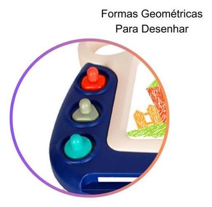 Imagem de Lousa Mágica Interativa Mesa Infantil Tablet Educativo Azul