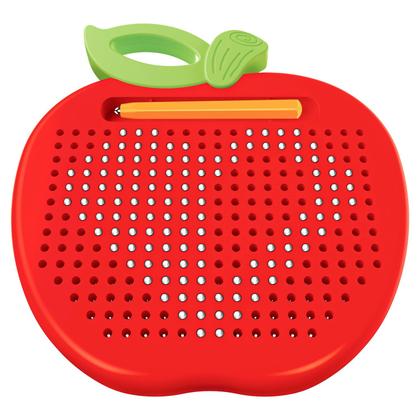 Imagem de Lousa Mágica Magnética Maçã Infantil Com Caneta E Cartões De Desenho Frente E Verso