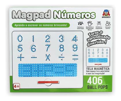 Imagem de Lousa Mágica Magpad Letras ou Números Com Caneta Braskit