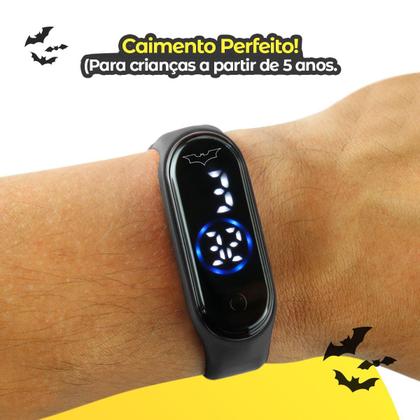 Imagem de lousa magica tablet + oculos sol + relogio digital + caixa pulseira ajustavel qualidade premium batman prova dagua preto