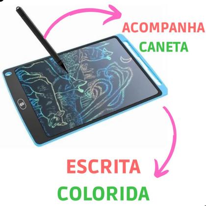 Imagem de Lousa Magica tela Lcd Infantil Escrever Desenhar Tablet Digital Escrita Colorida