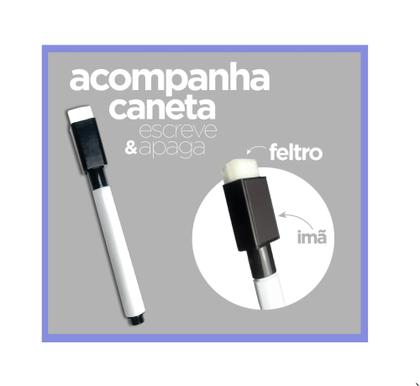 Lousa Magnética Planner Imã Geladeira Porta Recados Anotação - nosi Imagem de Lousa Magnética Planner Imã Geladeira Porta Recados Anotação