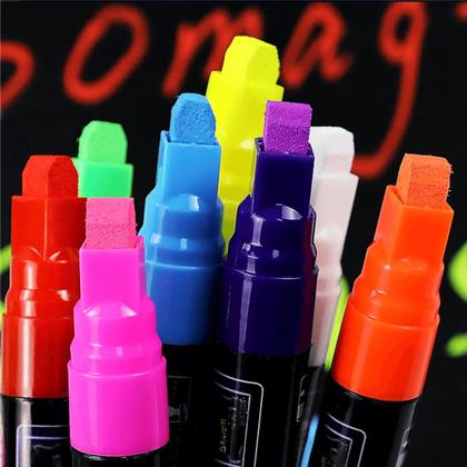 Lousa Painel Letreiro LED 58x38cm Neon C/ 8 Caneta Fluorescentes