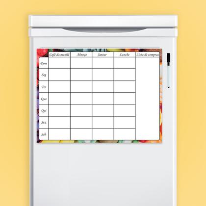 Imagem de Lousa Planner Dieta para Qualquer Superfície
