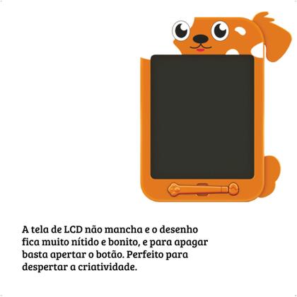 Imagem de Lousinha Magica com caneta para desenhar LCD 10,5 Polegadas Cachorro LCG-926CH Fenix Brinquedos